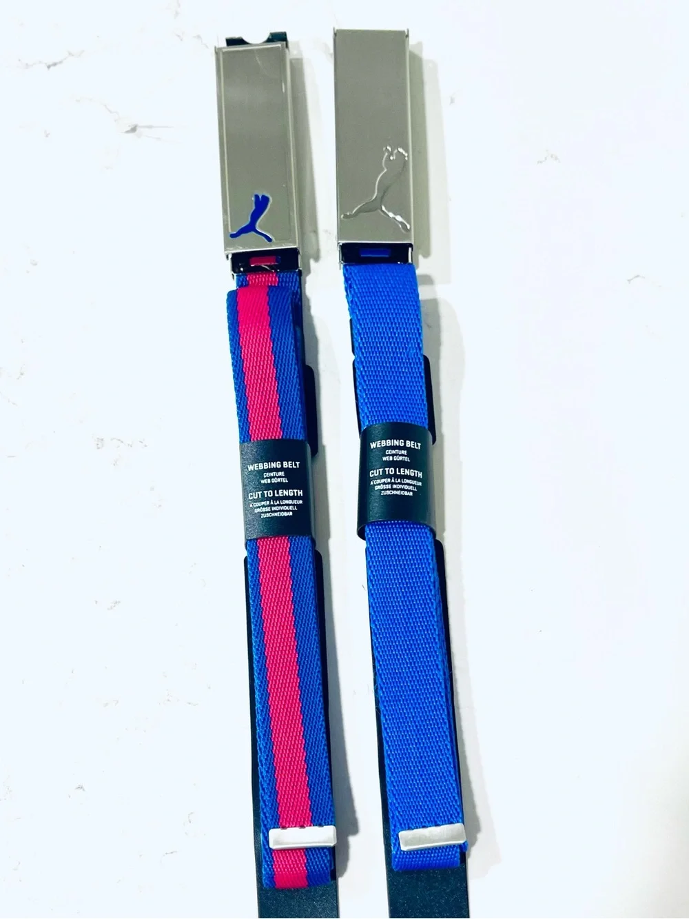 NEW! 2 Puma Adjustable Belts NWT